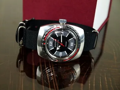 Vintage Mechanical Russian Watch Mens Wostok Amfibia Wristwatches Comandirskie • $95