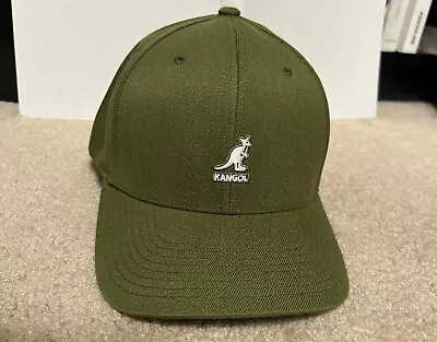 KANGOL Flexfit Wool Baseball Hat K8650bc Green L/XL Men's • $32.95