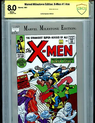 X-Men #1 Marvel Milestone CBCS 8.0 Stan Lee Signed ASP 1991 Amricons SL1 • $309.99