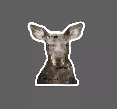 Baby Moose Sticker Cute Forest NEW - Buy Any 4 For $1.75 EACH Storewide! • $2.95