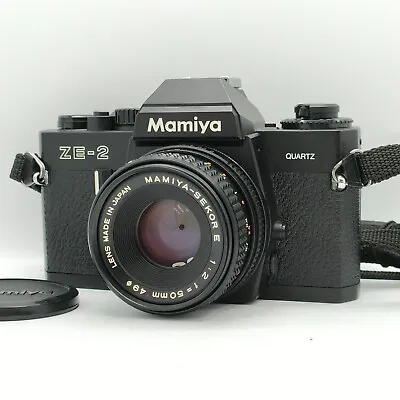 Mamiya ZE-2 + SEKOR E 50mm F2 Quartz SLR 35mm Film Camera- AS IS • $89.50
