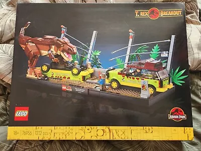 Factory Sealed Lego 76956 Jurassic World Jurassic Park T. Rex Breakout  • $150