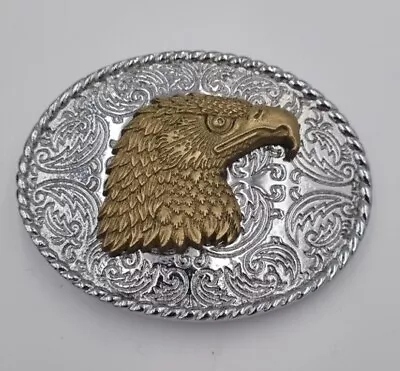 Eagle Head Belt Buckle American Western Solid Brass Authentic Baron Belt Buckles • £9.99