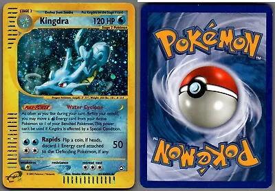 2002 Pokemon Aquapolis #H14/H32 Kingdra Holo Rare Swirl • $74.99