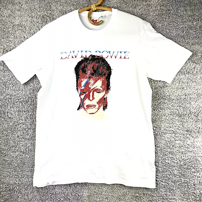 David Bowie Aladdin Sane T Shirt Size Large Mens 70s 80s Alternative Rock Punk • $20