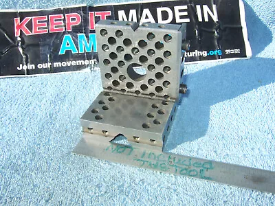 Angle Plate (1) Double Vee Rail Machinist Toolmaker Hardened Grind Fixture Used • $125