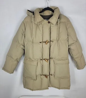 VTG SNOWQUEEN Waterfowl Down Canadian Made Winter Coat W/ Hood Women's Sz 16 • $74.99