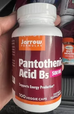 Jarrow Formulas Pantothenic Acid B5 500 Mg 100 Veggie Caps. Supplement  • £11