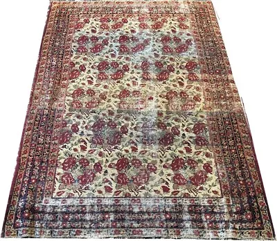 Antique Distrssed Lavar Kirman Rug • $303.60