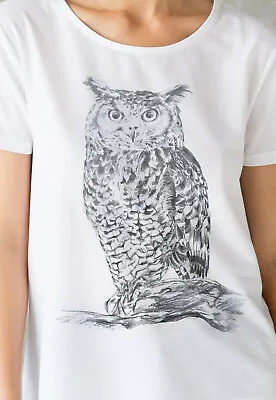 £14.99 • Buy Owl T Shirt Vegan Animal Bird Boho Wildlife Gift Womens Girls Mens Printed Tee