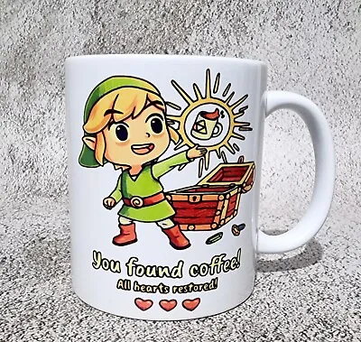 Link You Found Coffee All Heart Restored The Legend Of Zelda Coffee Mug Gift • $19.95