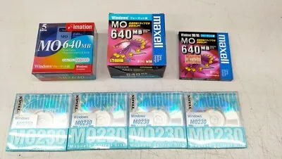 [ New ] MAXELL And Others MO 640MB MO 230MB Magneto Optical Disk Lot Of 15 JAPAN • $59.66