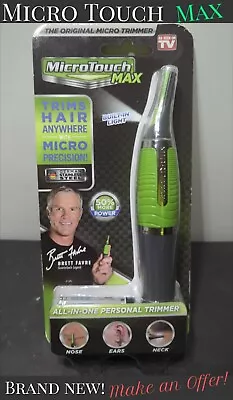 ✨Brand New!✨ MicroTouch MAX R51 010416 Hair Trimmer Nose Ears Neck GREEN BLACK  • $10.90