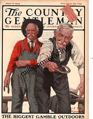 1924 Country Gentleman June 21 - Horse Shoes By J F Kernan; Tube Radios; Z Grey • $33.80