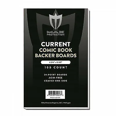 Case /1000 Max Pro Current / Modern Comic Book Backing Boards Acid Free White • $121.99