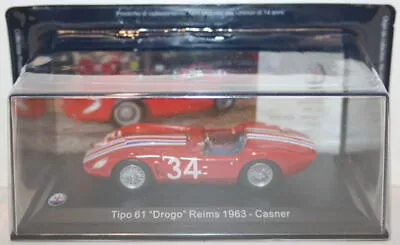 Altaya 1/43 Scale - Maserati Tipo 61 Drogo Reims 1963 - Casner #34 • $24.88