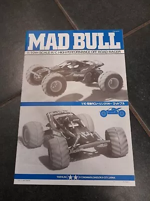 £15 • Buy Tamiya Mad Bull Instruction Manual