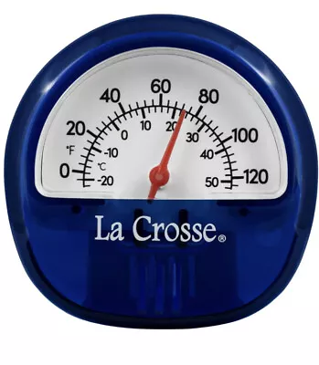 104-106BL La Crosse Indoor/Outdoor Analog Thermometer With Magnet - Blue • $6.46