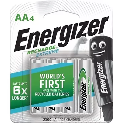 Energizer Rechargeable AA Batteries - Pack Of 4 • $20