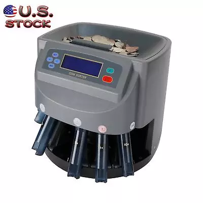 NEW Digital Coin Counter Sorter Machine AutoElectronic Counting Change Money USA • $160.69