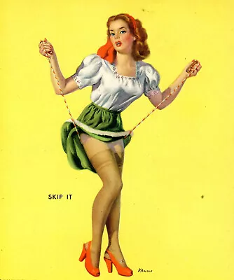 $4.99 • Buy 1940s Pin-Up Print  ORIGINAL Lithograph By D'ANCONA  Skip It 