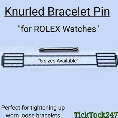 £3.50 • Buy Knurled Watch Bracelet Strap Band Pin For Rolex Watch