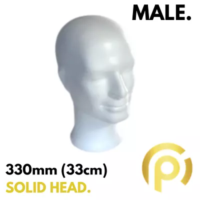 £25.79 • Buy Polystyrene Head Male White Mannequin Decoration Syrofoam DIY UK Stock FAST&FREE