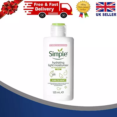 Simple -Kind To Skin Hydrating Light Moisturiser 125ml - Choose Your Pack • £7.25