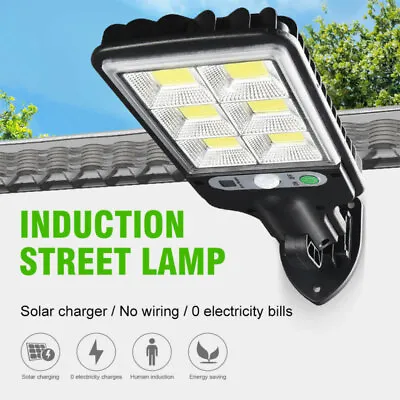 £8.69 • Buy LED Solar Lights Powered PIR Motion Sensor Outdoor Garden Wall Light Bright Lamp