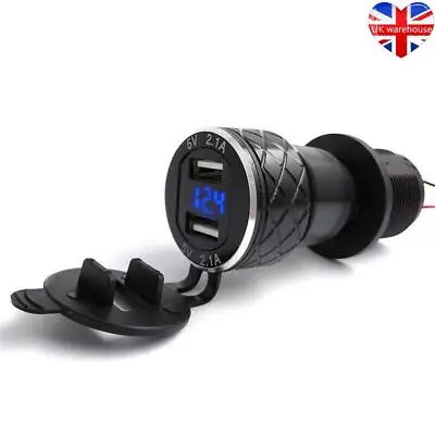£11.29 • Buy For BMW R1200GS Triumph Tiger 800 XC Hella DIN To Dual USB Motorcycle Charger UK