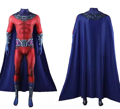 X-Men '97 Magneto Jumpsuit Erik Bodysuit Cosplay Costume Stage Outfit Halloween • £56.39