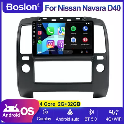 9'' Android 12 Car Stereo For Nissan Navara D40 2006-2012 Navigation GPS BT-5.0 • $263.89