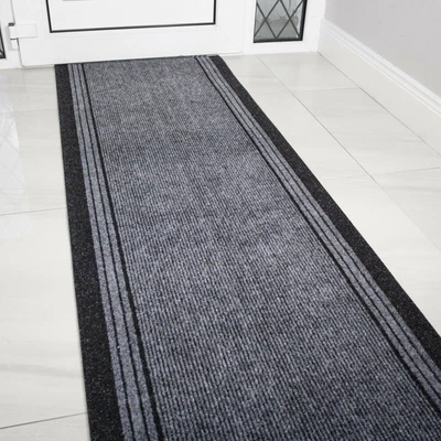 £7.50 • Buy Best Non Slip Dirt Catcher Runners Custom Extra Long Hallway Runner Rug Grey UK