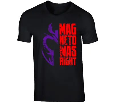 X-Men Magneto Was Right Superhero Comic Funny V-Neck T Shirt Tee Gift New • $21.98