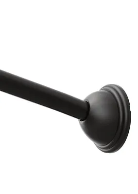 Moen CSR2160BL Curved Matte Black Shower Rod 38 -72  Adjustable Length *Lot Of 2 • $68.58