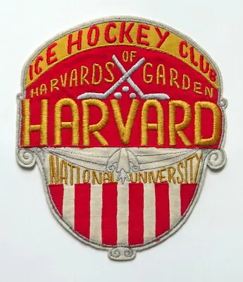 Antique HARVARD University Ice HOCKEY Club PATCH Cloth BADGE 18x155 Cm  • $179.99