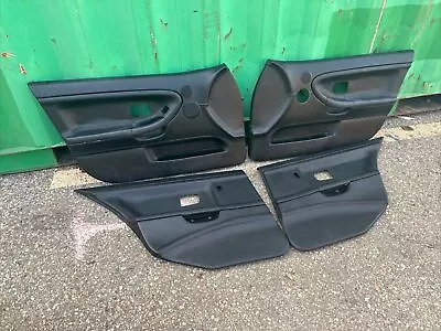 1991-1995 BMW 3-Series E36 Sedan Interior Door Panel Set Black Stitched Leather • $795.88