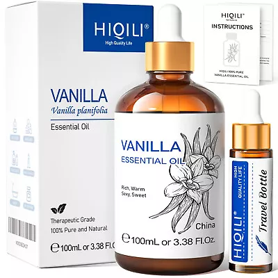 100ml Vanilla Essential Oil 100% Pure Natural Diffuser Aromatherapy Fragrance • £9.90