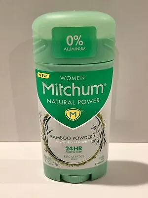 2 Women Mitchum Natural Powder Solid Deodorant-eucalypus-  2.7 Oz Ea 5.4 Oz Ttl • $21.24