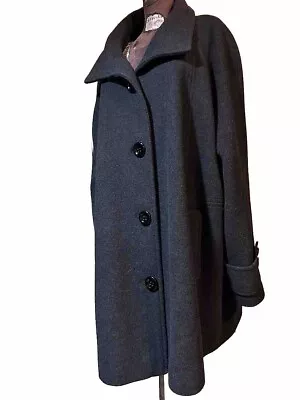 MACKINTOSH New England Women’s Black 2XL Lined WOOL Coat Very Good Condition • $69