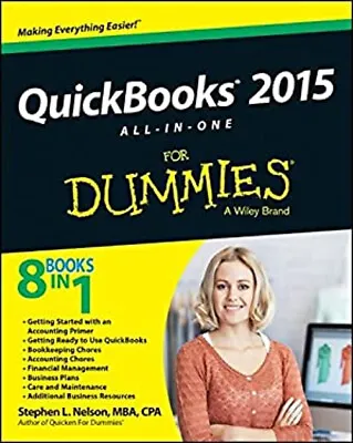 QuickBooks 2015 All-In-One For Dummies Paperback Stephen L. Nelso • £5.66