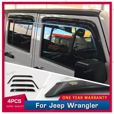 AUSGO Luxury Weather Shields For Jeep Wrangler JK Series 2007-2018 Weathershield • $65.31