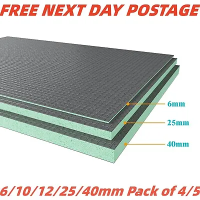 Tile Backer Boards 6/10/12/25/40mm Insulation Boards Wetrooms Floors & Walls • £35.99