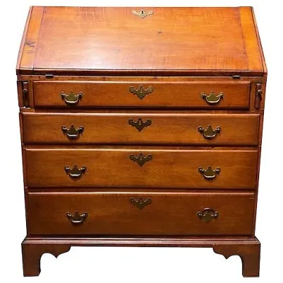 18th Century Tiger Maple Slant Front Desk • $2750