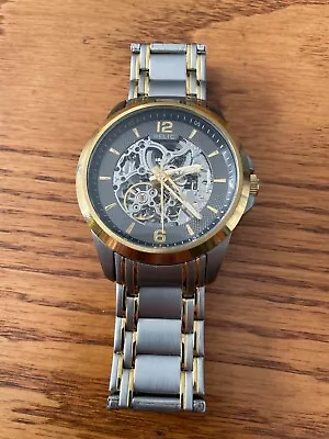 Pre-Owned Relic By Fossil Skeleton Dial Men's Watch ZR12109 • $20.50