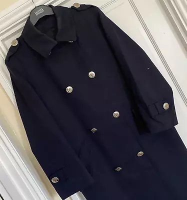 British Airways Vintage Cabin Crew Paul Costelloe Uniform Trench Coat Jacket • £59.99