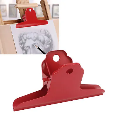 £4.01 • Buy (red) Metal Binder Clip Large Size Bulldog Clips Hinge Clips File Paper