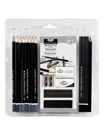 Royal & Langnickel Drawing Sketching Artist Set Pencils Charcoal Graphite 21pc • £7.99