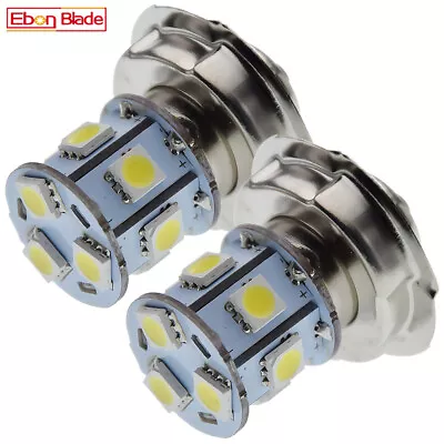 2Pcs LED BULB 12V P26S HEADLIGHT MOTORCYCLE MOPED MOTORBIKE FOR MOTOBECANE DC • $8.99