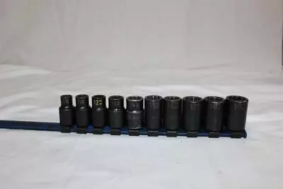 Matco CP10-19M2A 1/2  Drive 12Pt. 10mm-19mm Impact Socket Set • $31